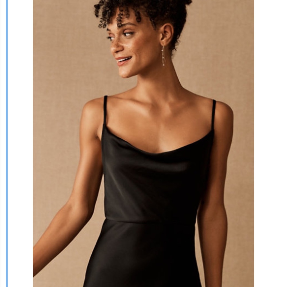 BHLDN Cali Satin Charmeuse Midi Dress